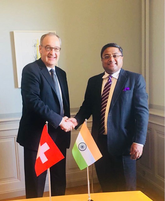 Guy Parmelin at Federal Council meeting